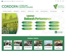 Tablet Screenshot of cordofa.org